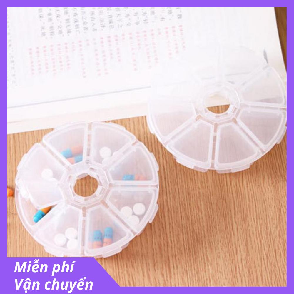 Hộp chia thuốc 8 ngày liều – Hộp đựng đồ 8 ngăn