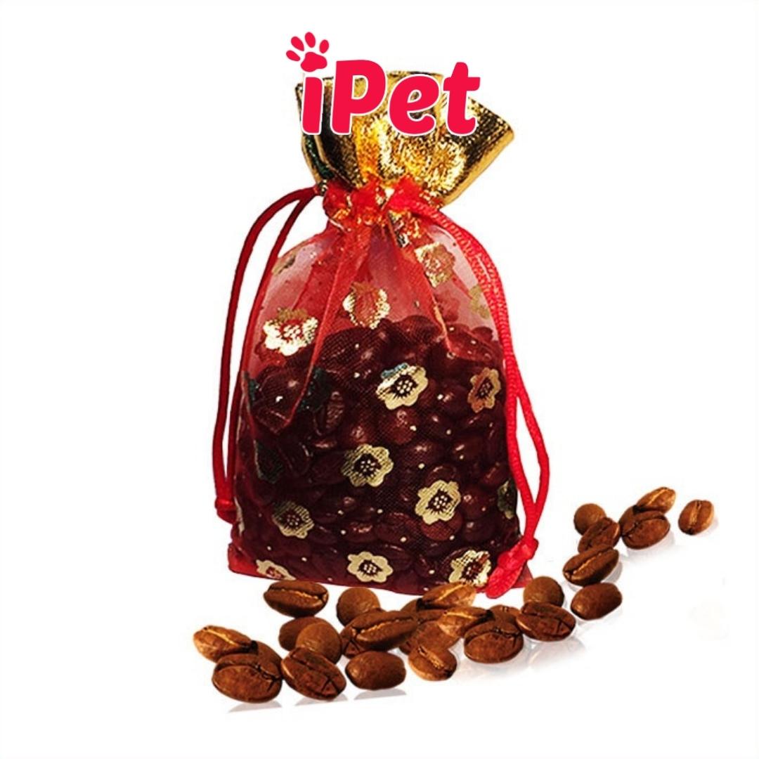 Túi thơm hạt cà phê khử mùi hôi phân thú cưng chó mèo - iPet Shop