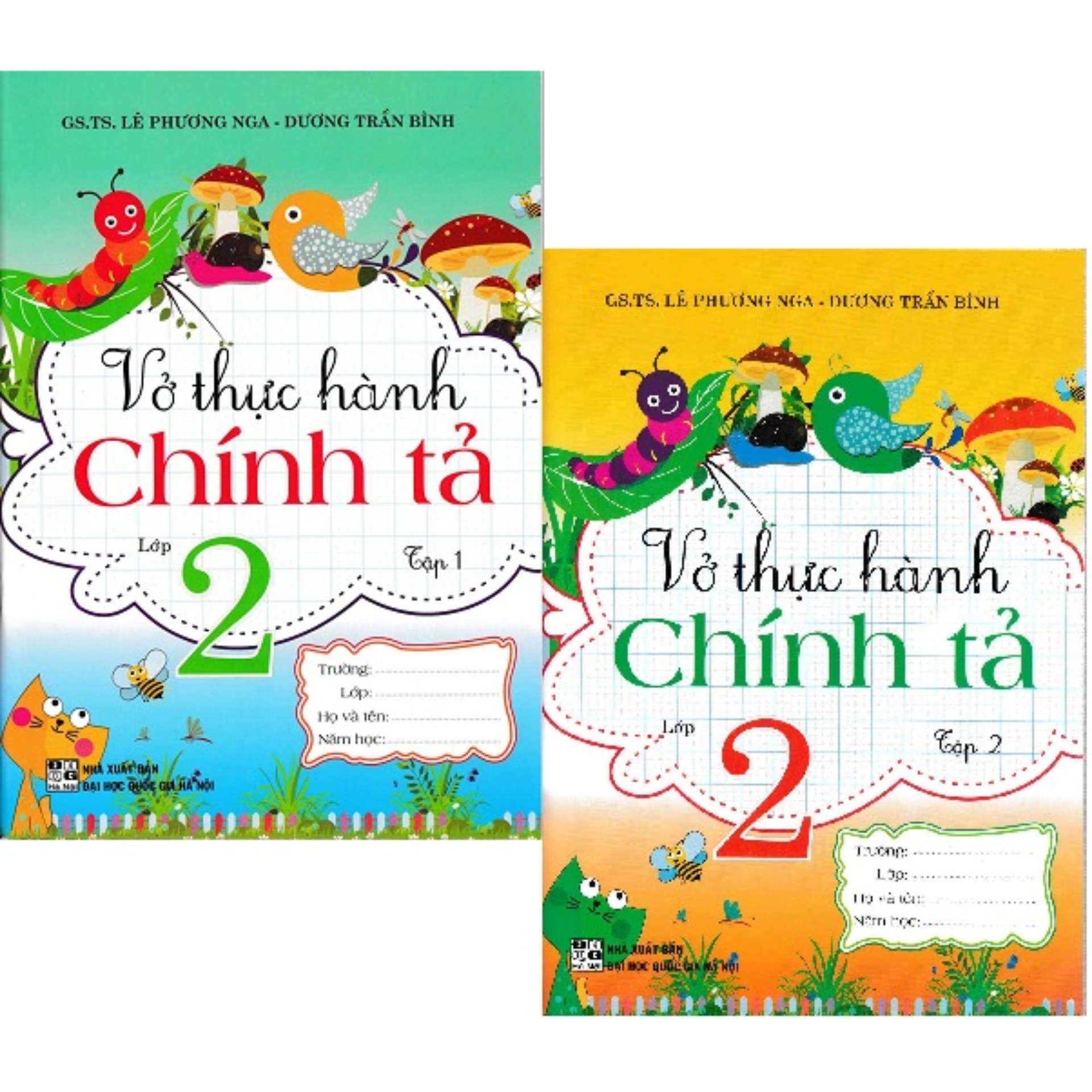Combo Vở Thực Hành Chính Tả Lớp 2 - Tập 1 + Tập 2