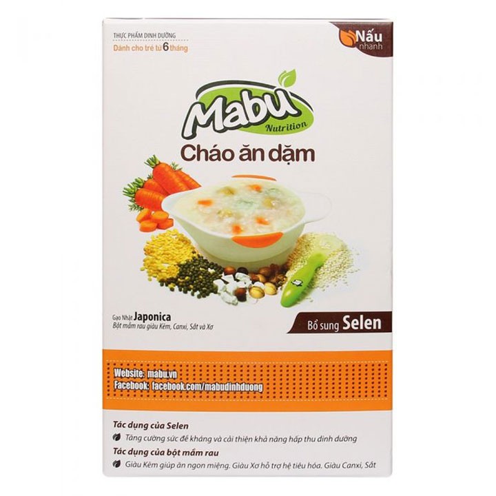 Bột nấu ăn dặm Mabu 900g date 5-5-2024
