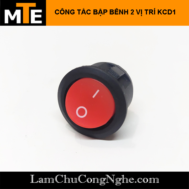 CÔNG TẮC BẬP BÊNH TRÒN 2 VỊ TRÍ KCD1
