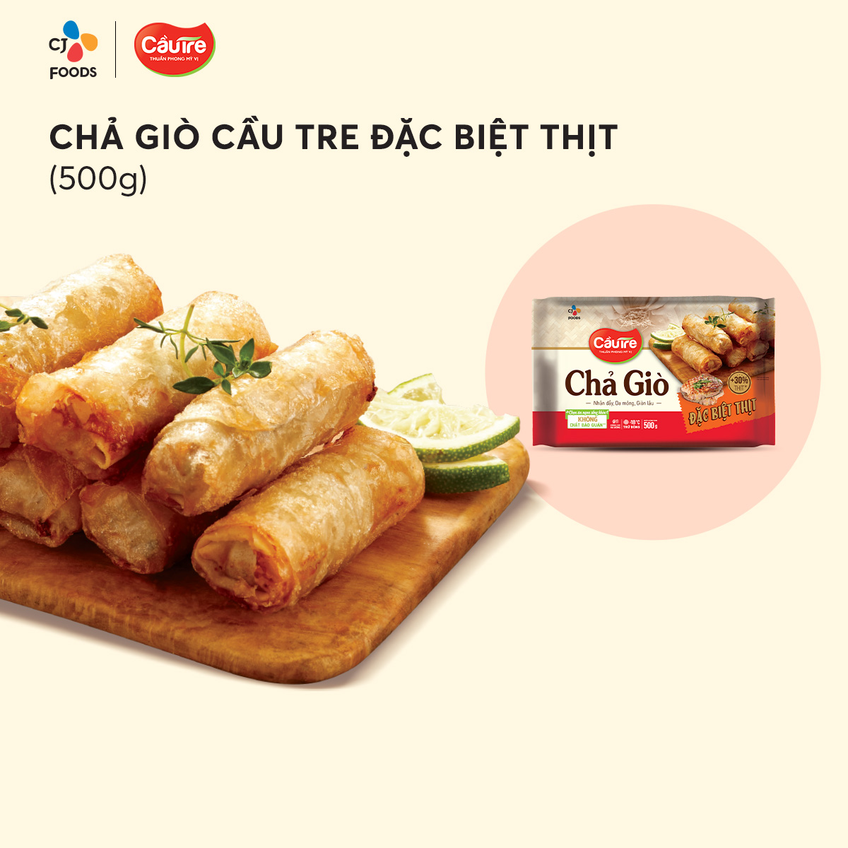 [Fast Delivery] Special Cau Tre Spring Rolls 500g (Seafood Filling/Meat Filling)