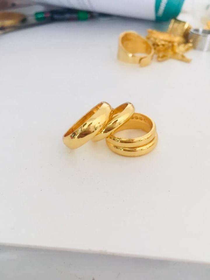 Nhẫn khắc 9999 mạ vàng