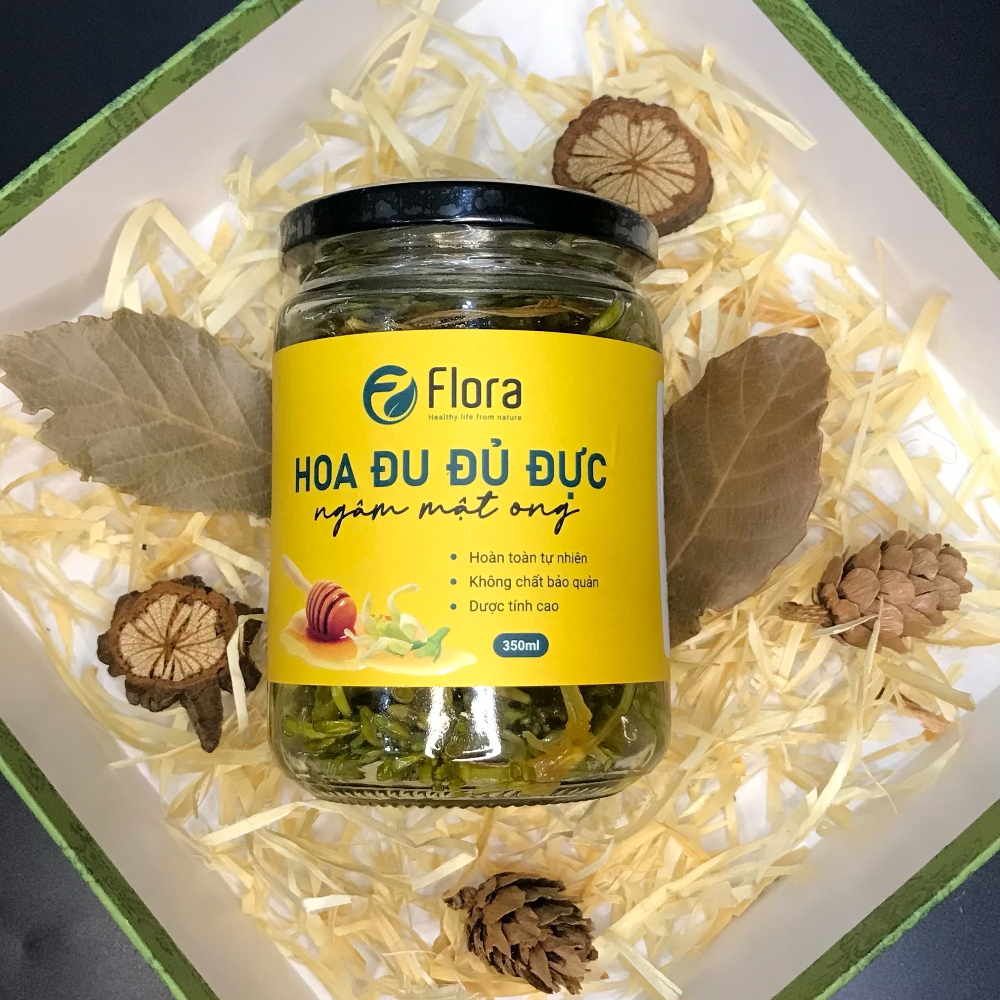 Hoa đu đủ đực ngâm mật ong