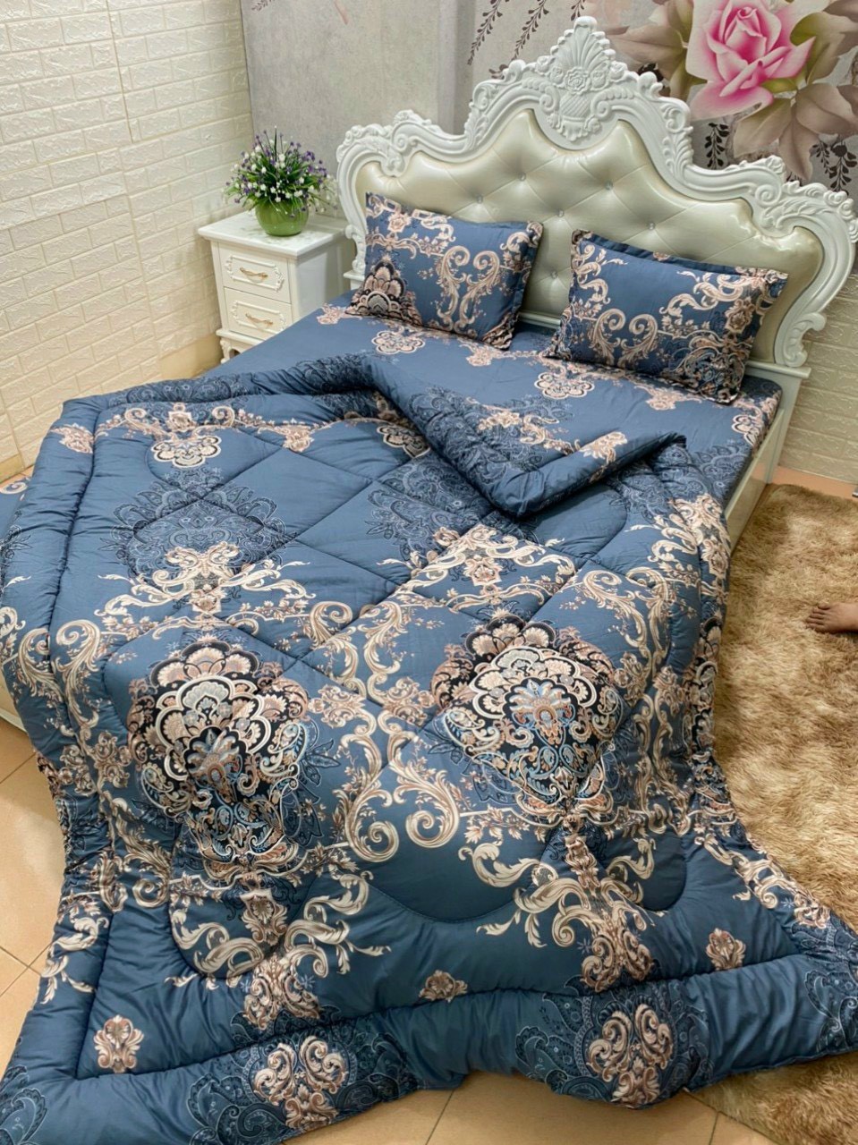 Chăn Phao, Chăn Chần Bông, Cotton Poly Siêu Nhẹ, Siêu Ấm
