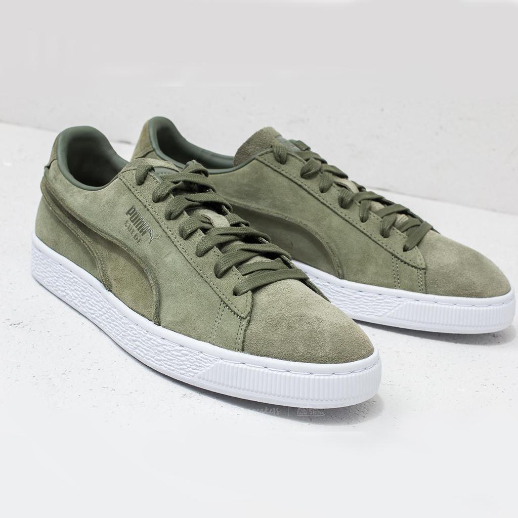 [FreeshipMAX] Giày PUMA Suede Classic Exposed Seams (Xanh Ô liu)