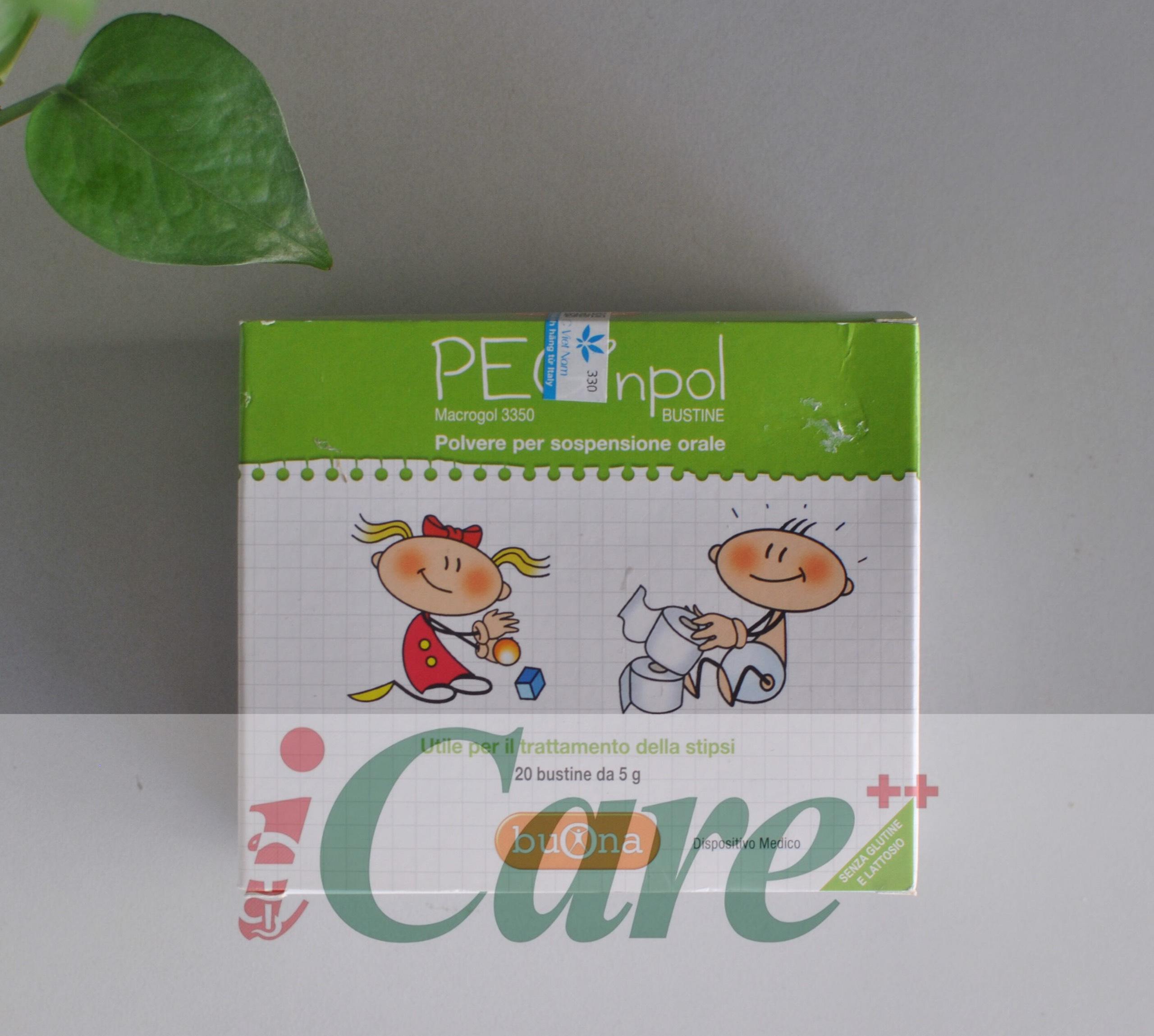 BUONA PEGINPOL - SẢN PHẨM CẢI THIỆN TÌNH TRẠNG TÁO BÓN , NHUẬN TRÀNG CHO TRẺ - ICARE