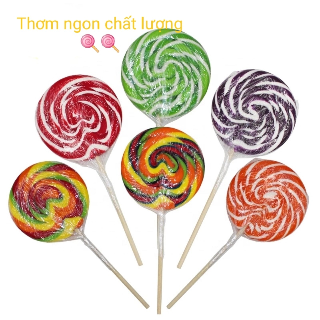 KẸO MÚT MÀU CẦU VÒNG CỰC YÊU CHO BÉ ( 20 CÂY)