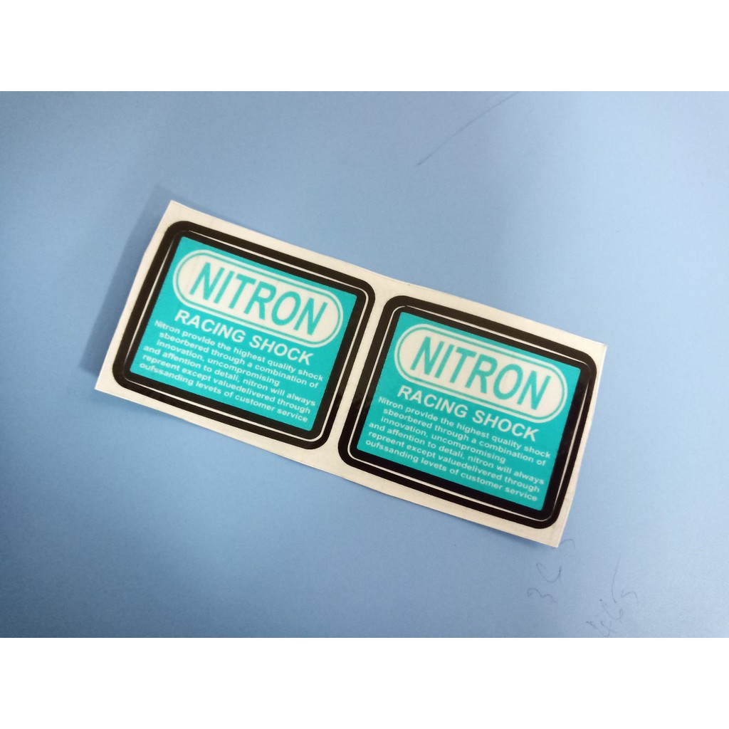 2 tem nitron dán phuộc sau xe máy