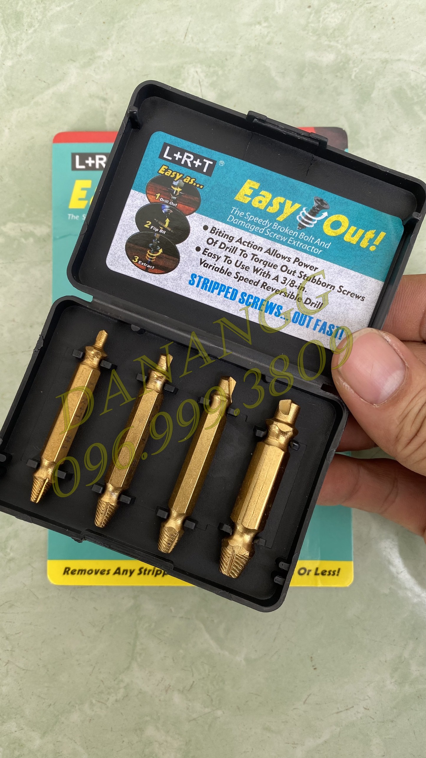 Bộ mũi  lấy ốc vít gãy 4 mũi LS