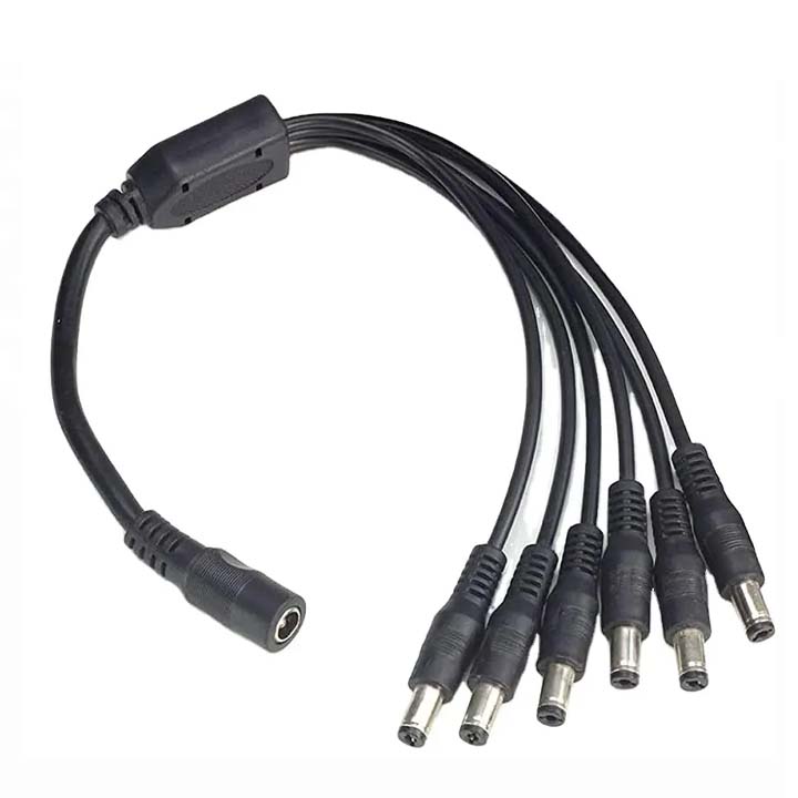 Dây chia nguồn dc từ 1 ra nhiều đầu jack 5.5x2.1mm
