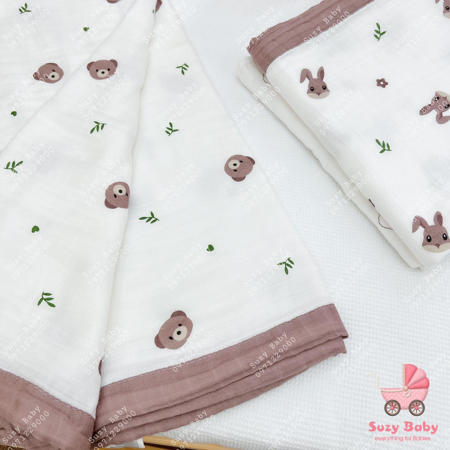 Chăn aden 4 lớp sợi tre kháng khuẩn cho bé