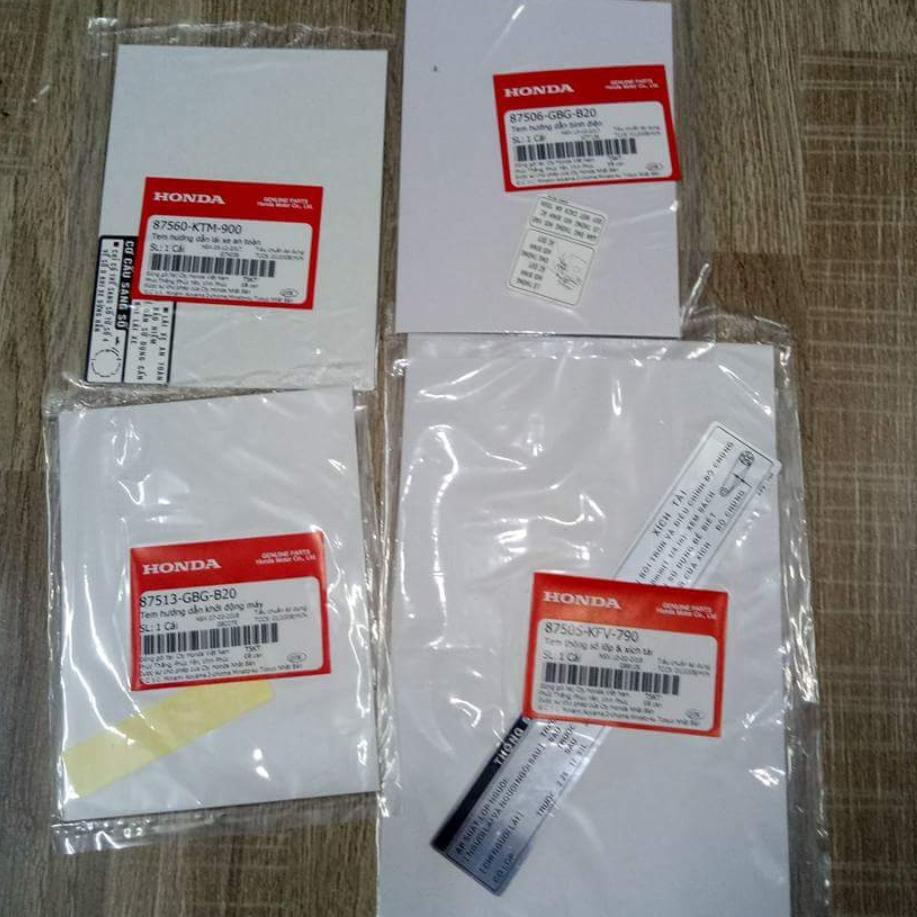 Bộ tem thông số xe Dream Việt