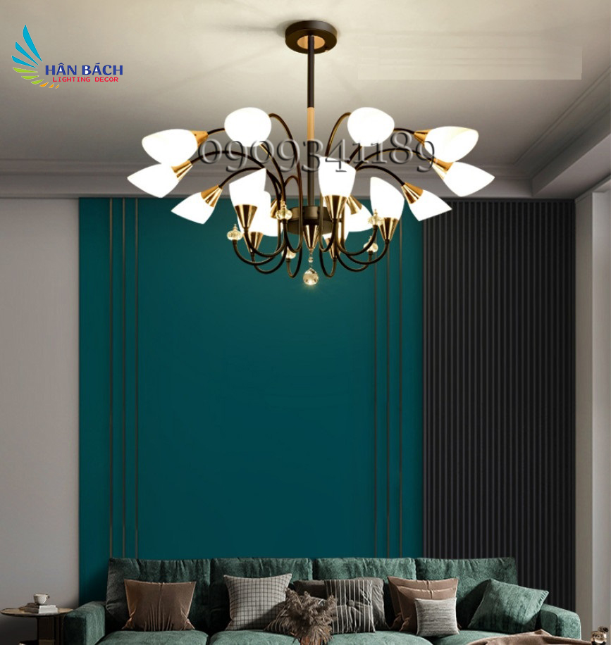 [HCM]Đèn Chùm 15 Bóng Tặng Kèm Bóng Đèn LED