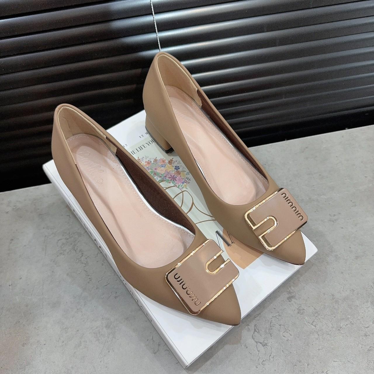 GIÀY BÚP BÊ CAO GÓT MŨI NHỌN - 3 PHÂN 5 PHÂN