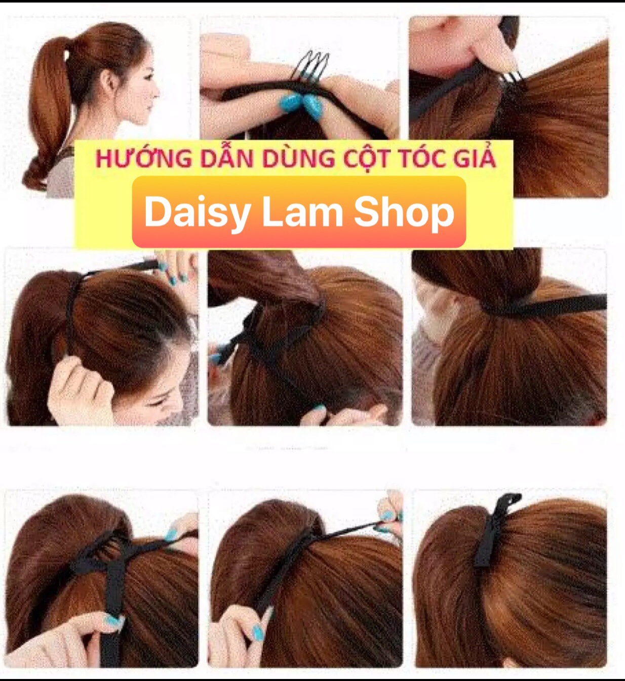 CỘT TÓC THẲNG DÀI 75CM QUA EO C008