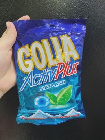 Kẹo Bạc Hà Golia Activ Plus 34 Viên