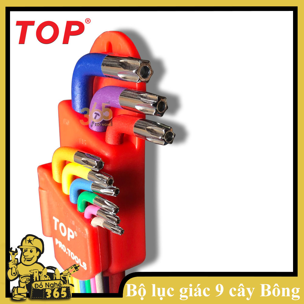 Bộ lục giác 9 cây bông ( Hoa Thị ) màu TOP