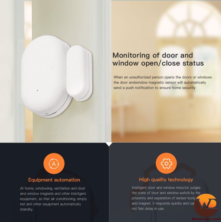 Cảm biến phát hiện đóng/mở cửa Tuya Zigbee