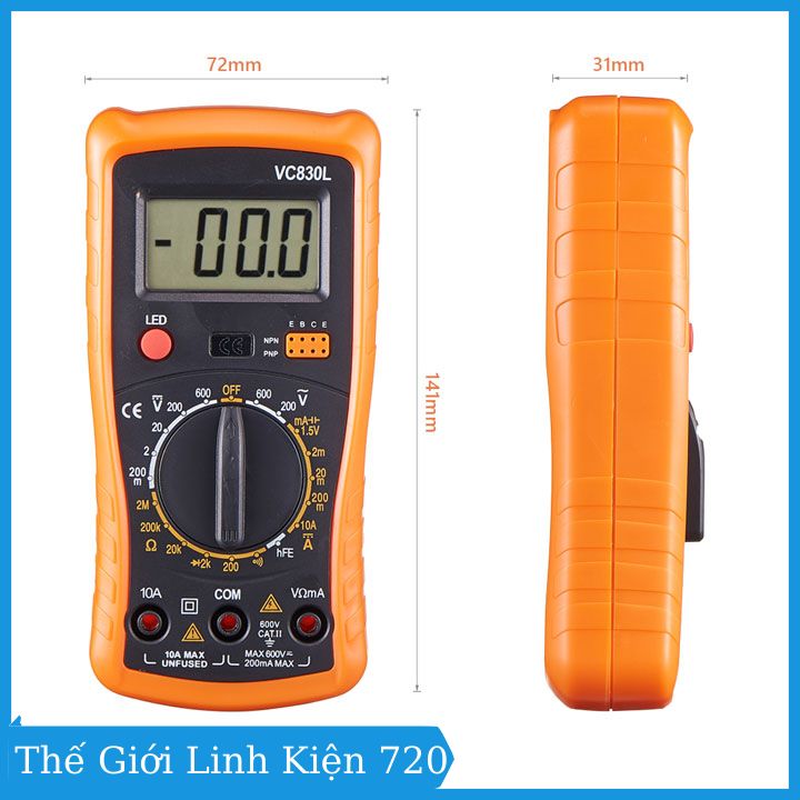 Đồng hồ đo vạn năng Digital Multimeter VC830L