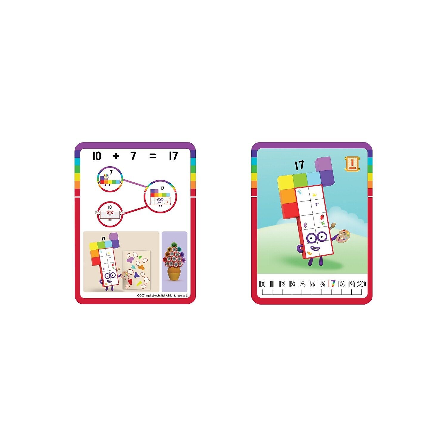 Đồ chơi trí tuệ Numberblocks MathLink Cubes 11-20 Activity Set
