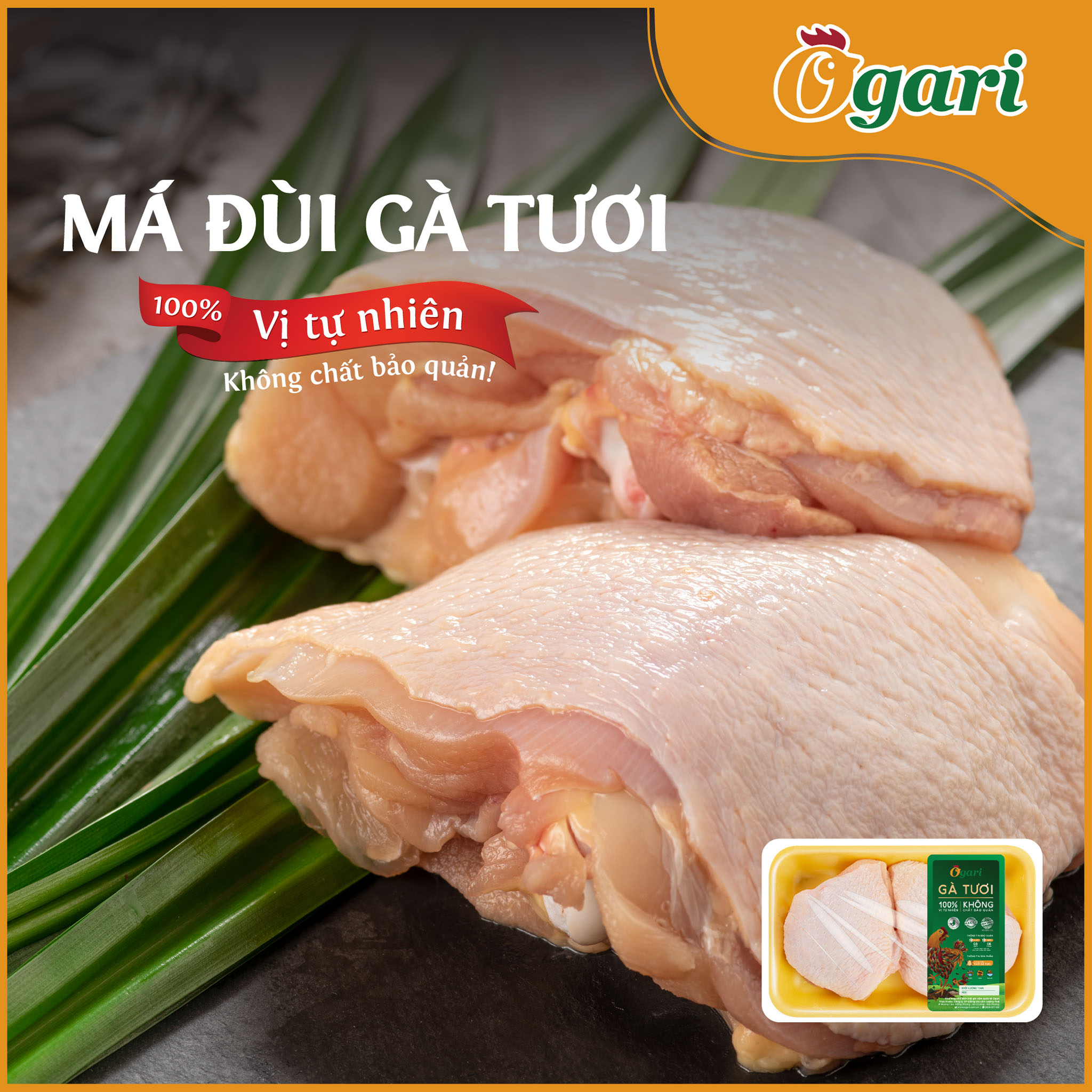 Má Đùi Gà Tươi Ogari Khay 500 gram