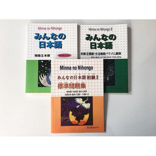 Sách - Combo Minna No Nihongo Sơ Cấp 2 - Dành Cho Trình Độ N4 ( Bộ 3 Cuốn Cơ Bản )