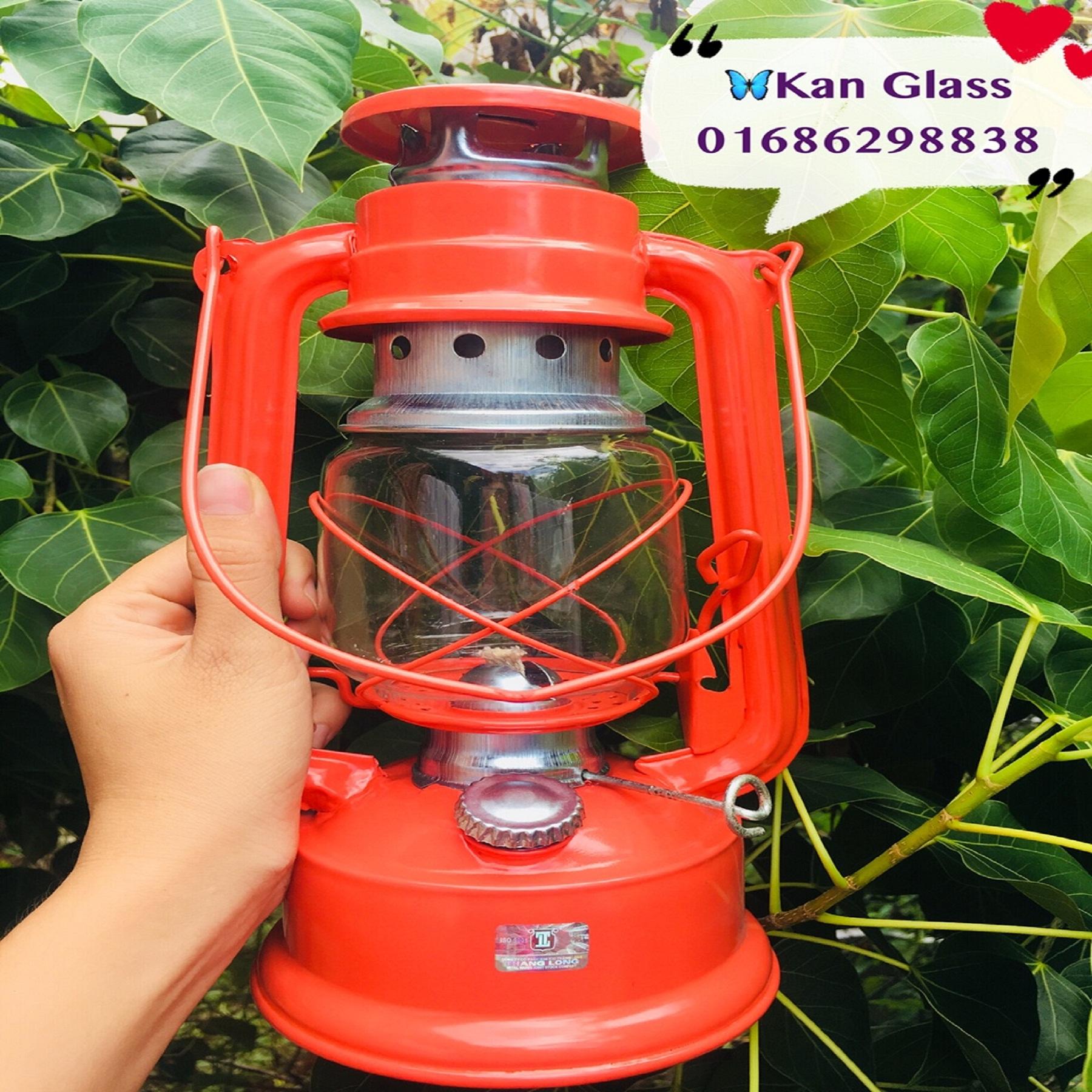 ĐÈN DẦU ĐI BÃO VIỆT NAM CAO CẤP - MÀU ĐỎ CAM