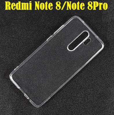 Ốp lưng Xiaomi Redmi Note 8 Pro Silicon TPU dẻo - Trong Suốt