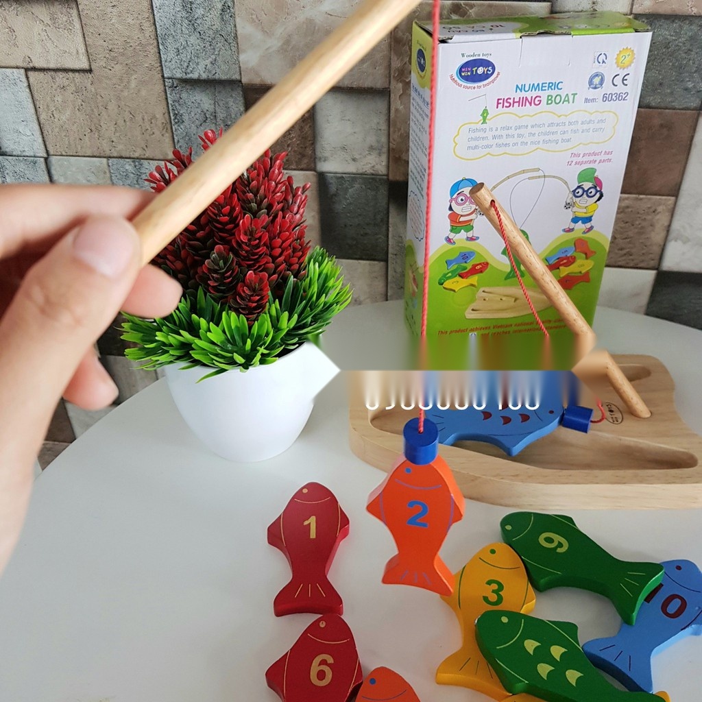 Đồ chơi gỗ Winwintoys - Câu 10 cá số