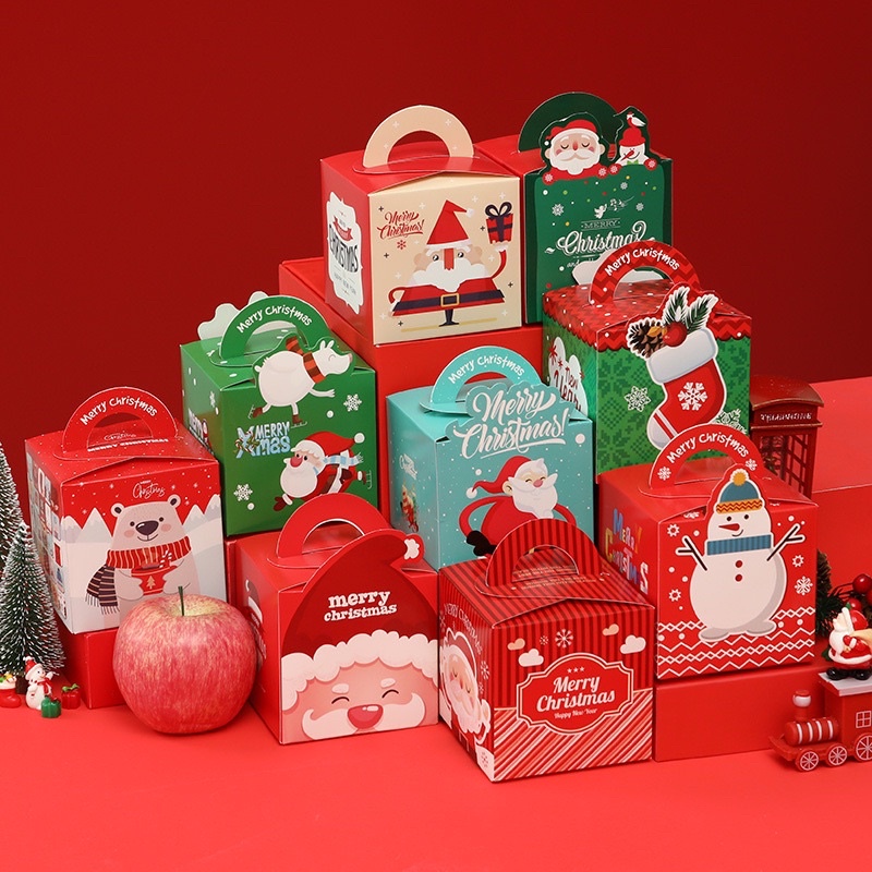 Hộp đựng quà Noel, Hộp đựng kẹo noel cho học sinh nhân dịp giáng sinh