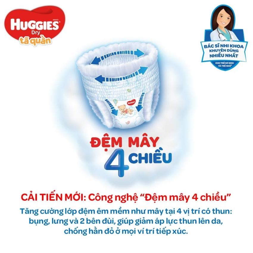 Tã - Bỉm quần Huggies size M42, M42+6, tặng 6 miếng (dành cho trẻ 6-11kg)