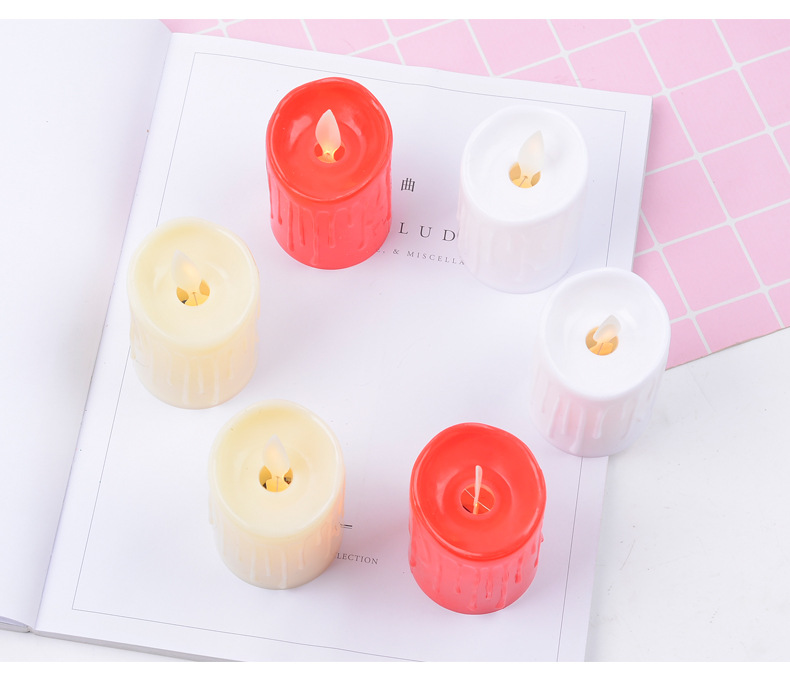 bộ 2 nến điện tử giọt nước (8x6cm)