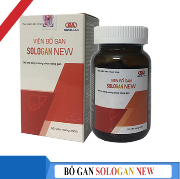 Viên Bổ Gan Sologan New (Hộp/60 Viên) - Sản phẩm của người Việt - cho người Việt. Hỗ trợ giải độc gan - Tăng cường chức năng gan cao cấp