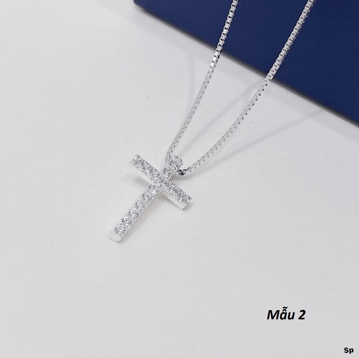 Dây chuyền nữ bạc Ý mặt thánh giá MS95b