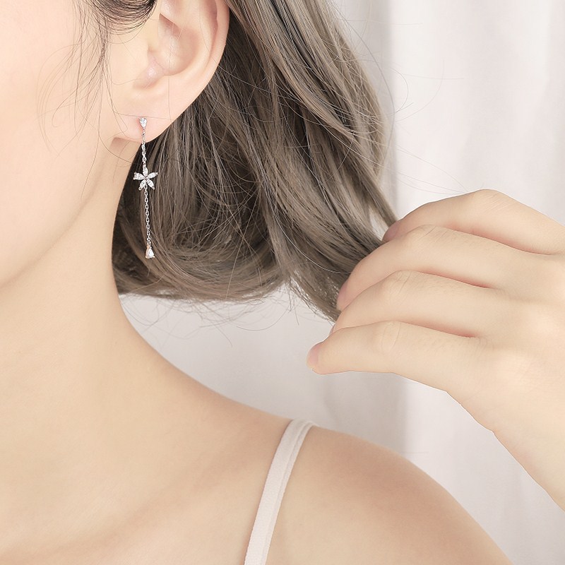 Khuyên tai bạc Ý 925 Hàn Quốc