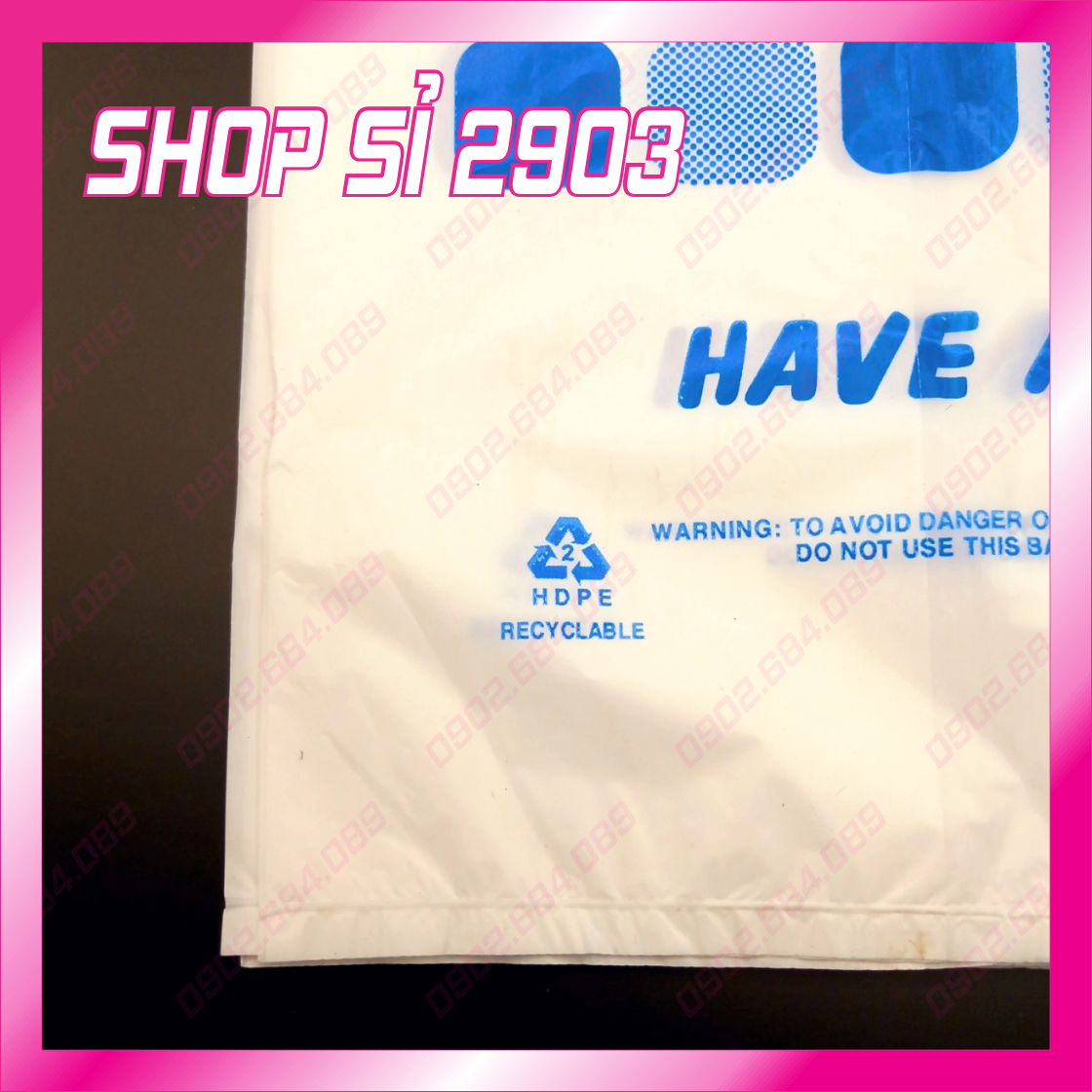 1 Kg Túi xốp siêu thị in hình