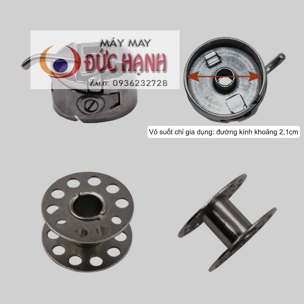 Combo 1 thuyền 5 suốt Máy may gia đình con bướm