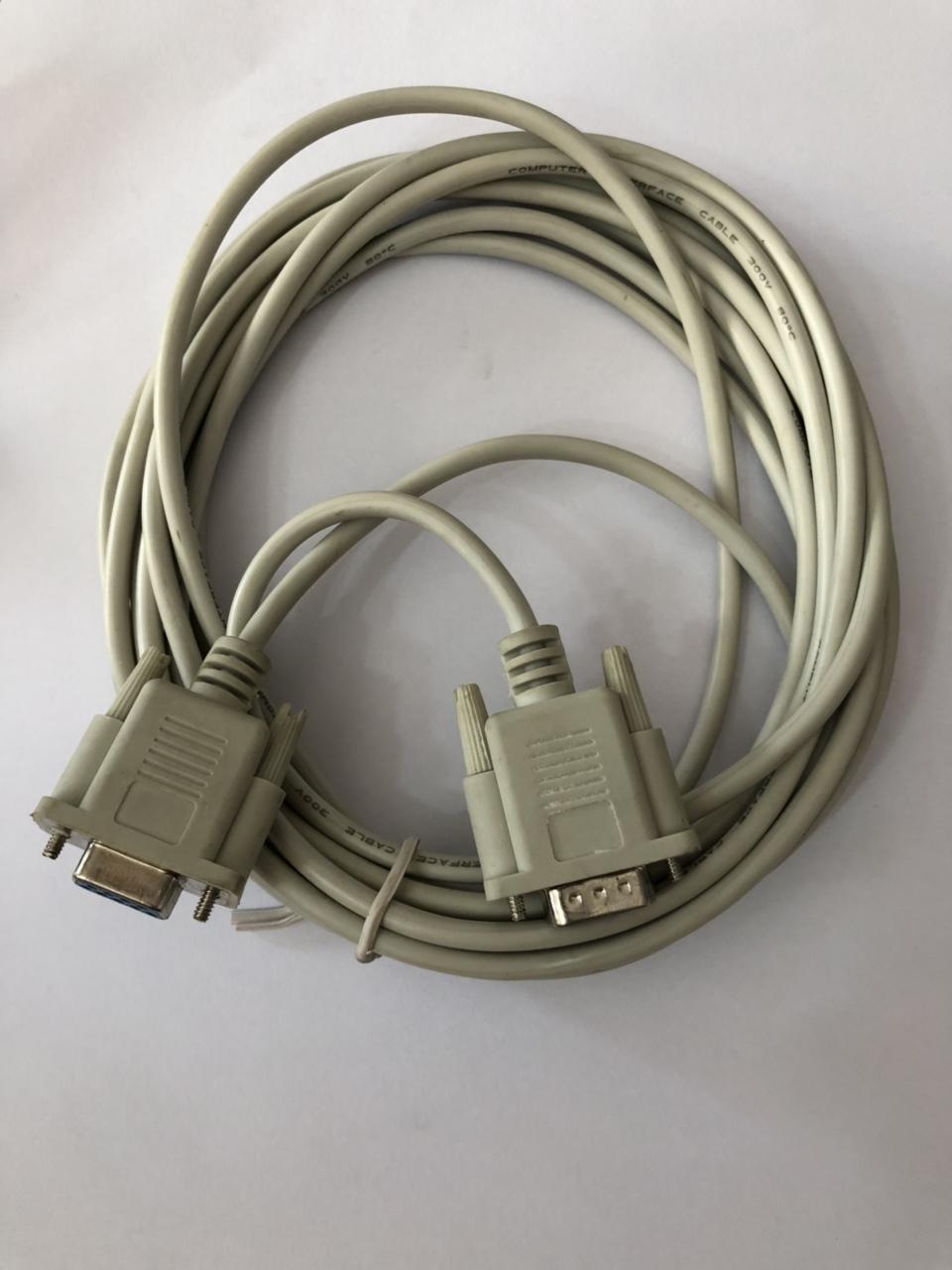Dây nối cổng COM RS232 đực-cái dài 5 mét