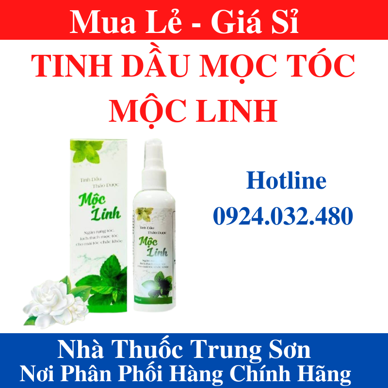 [KÍCH THÍCH MỌC TÓC 100%] Tinh Dầu Thảo Dược Mộc Linh-Xịt Giúp Mọc Tóc - TS001
