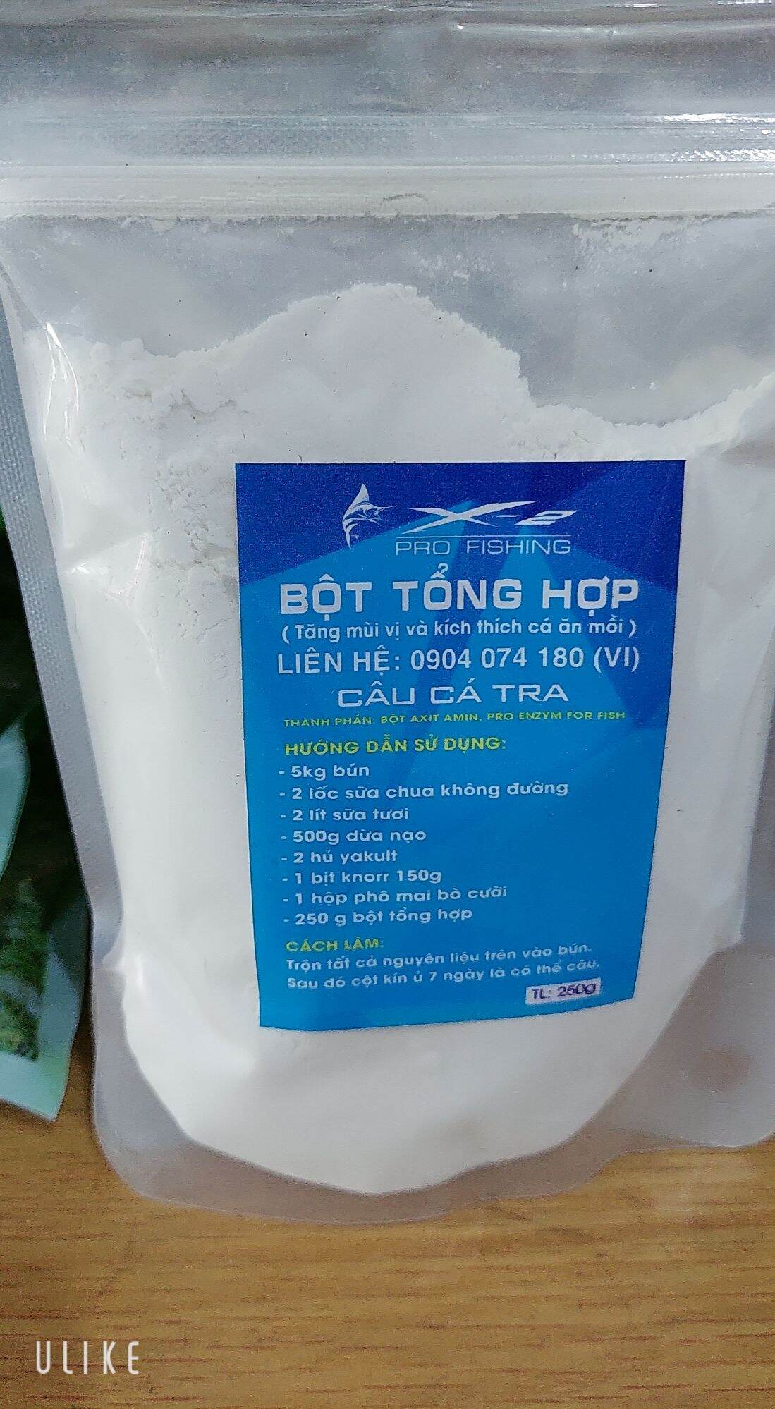 Bột tống hợp câu cá tra.