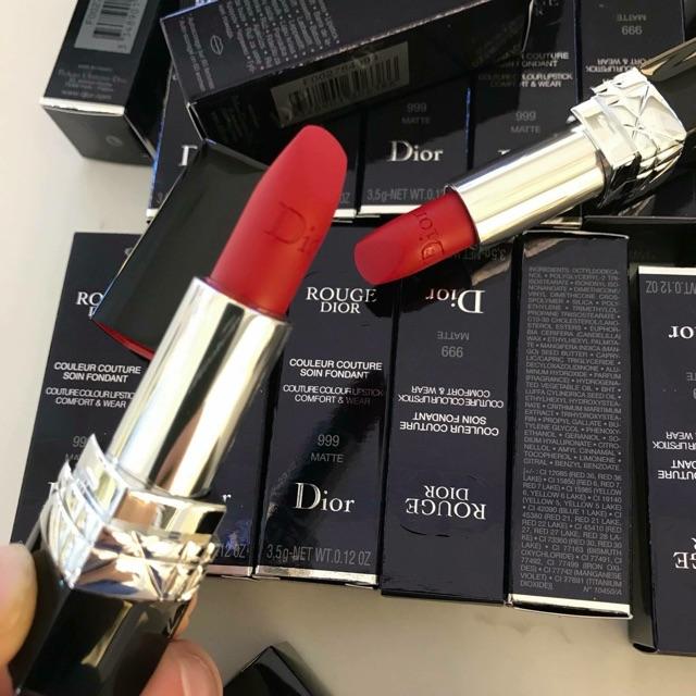 [HCM]Son Dior Rouge 999 Metallic màu đỏ tươi