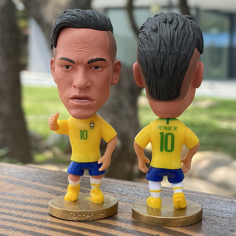 Mô hình messi, ronaldo, tượng các cầu thủ bóng đá nổi tiếng thế giới, mô hình cử động khớp tay