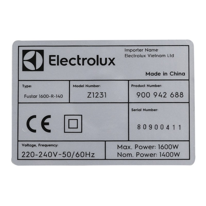 Máy hút bụi Electrolux Z1231 1600W 3 đầu hút (Giá áp dụng giao tại HN, HCM& các tỉnh liên hệ shop)
