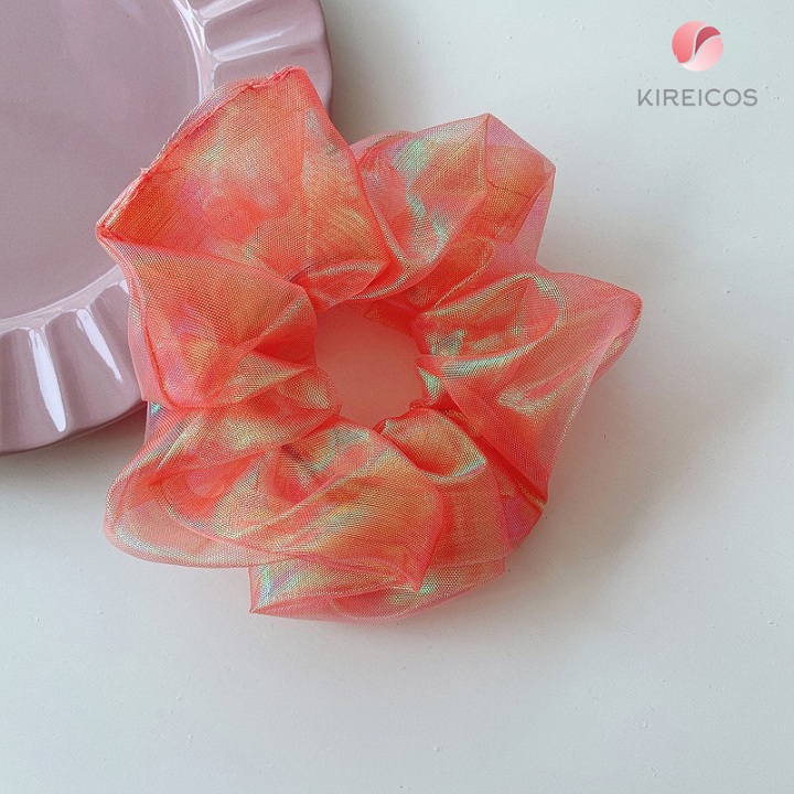 [HCM]Cột Tóc Bèo Scrunchies vải von Dạ Quang Size Nhỏ