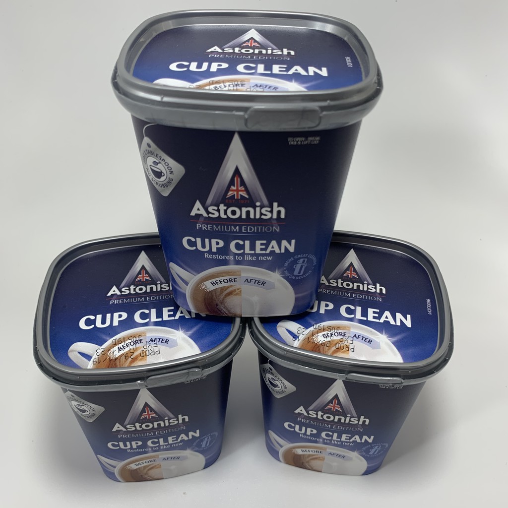 Chất tẩy rửa cặn trà cà phê Astonish 350g Anh Quốc