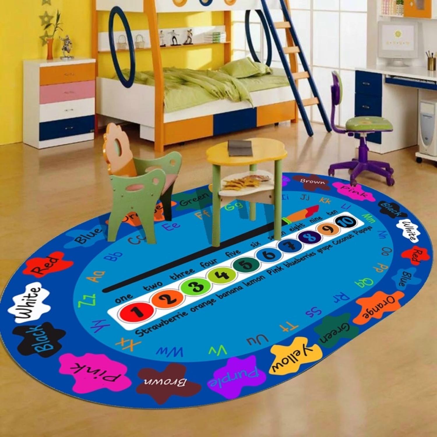 Thảm circle Montessori cao cấp kích thước 1.6mx2m20 và 2m*3m