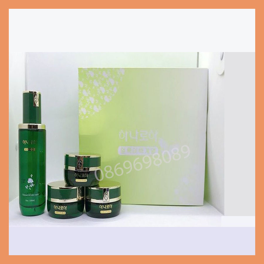 Full hộp + túi giấy - Bộ mỹ phẩm sạch thâm nám tàn nhang, làm trắng da Hoa cúc 4in1 - lyly_shop 1582131157