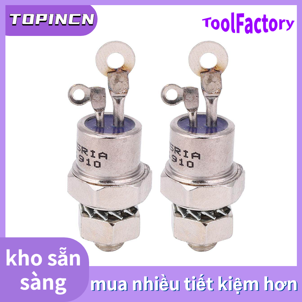 2Pcs Silicon Controlled Rectifier Screw Type Thyristor 25RIA120 SCR for Motor Control
