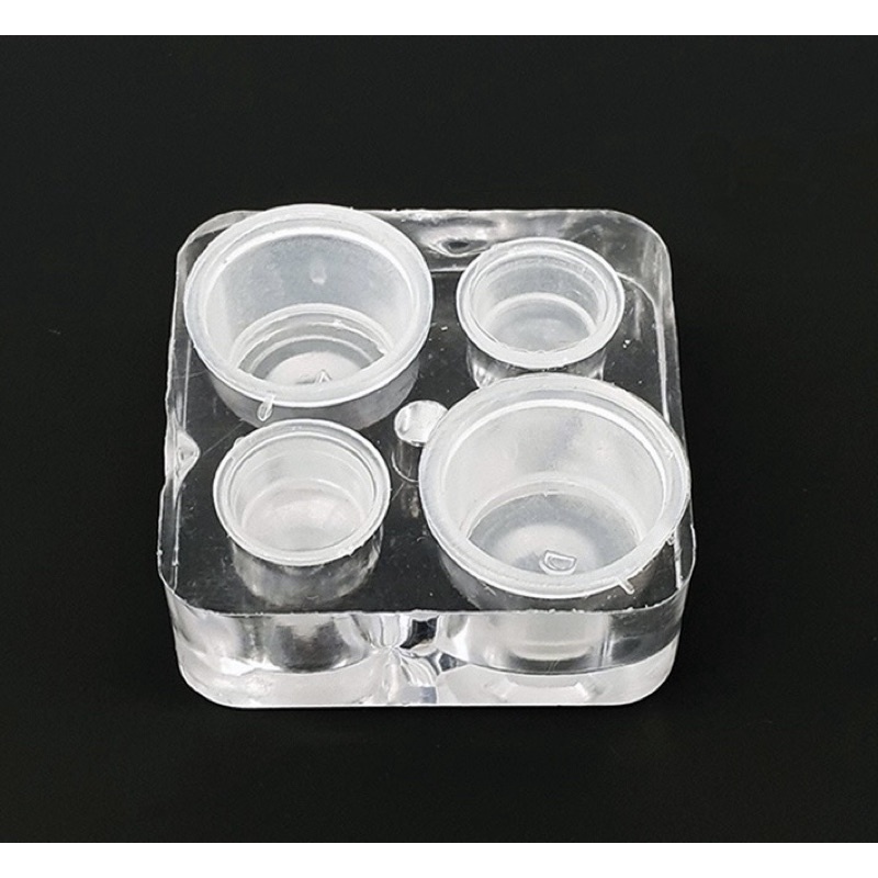 Đế mica 4 lỗ - đựng hũ mực xăm - đế mực dcpx